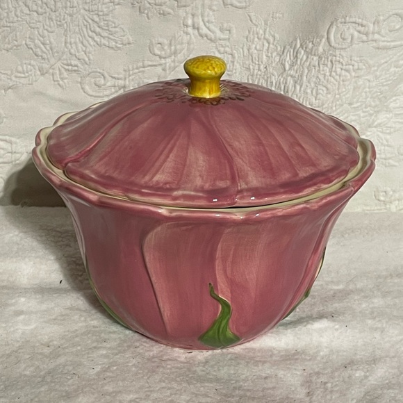 Vintage Franciscan Desert Rose Cookie Jar - Picture 8 of 8